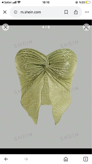 SHEIN CROP YEŞİL