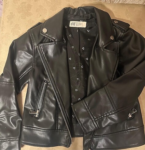 H&M KIZ ÇOCUK DERİ CEKET