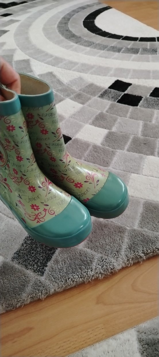 Parlak Turkuaz Kız Çocuk Yağmur Çizmesi - Görsel 2