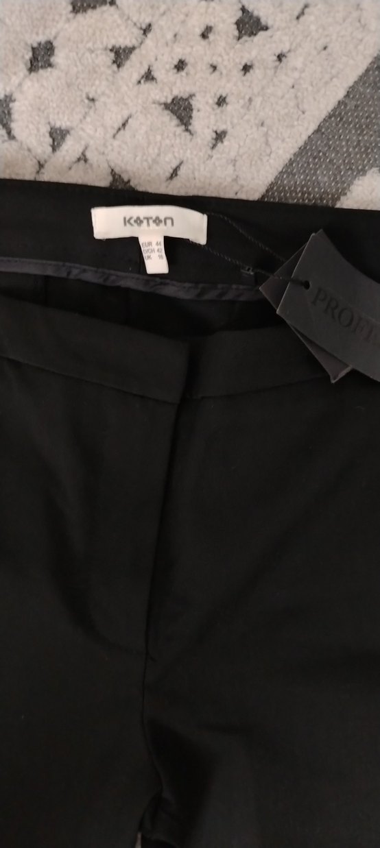 Siyah Kadın Kumaş Pantolon - Görsel 2