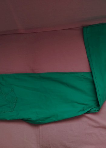 Turkuaz Kadın Kumaş Spor Pantolon - Görsel 2