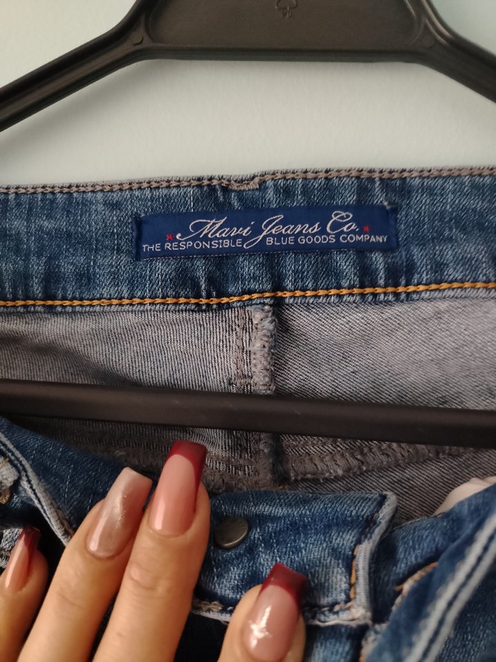 Kadın Lacivert Normal Boy Denim Jean - Görsel 3