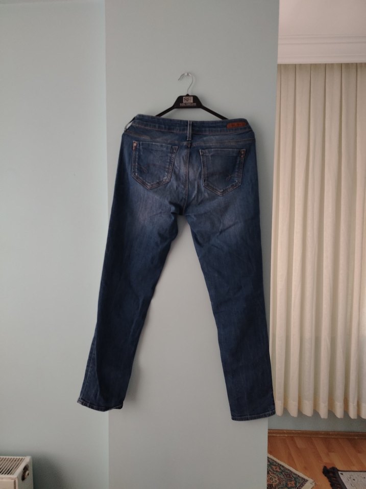 Kadın Lacivert Normal Boy Denim Jean - Görsel 2
