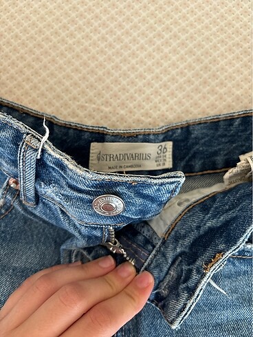 s Beden lacivert Renk Stradivarius vintage jean short