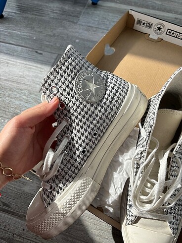 38,5 Beden beyaz Renk silver converse