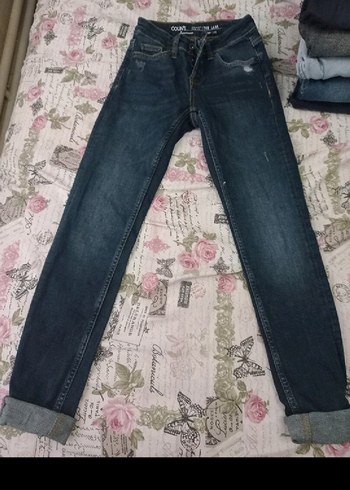 26 Beden Kadın Siyah Pamuklu Regular Fit Pantolon