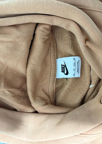 Bej Kapüşonlu Oversize Sweatshirt - Görsel 2