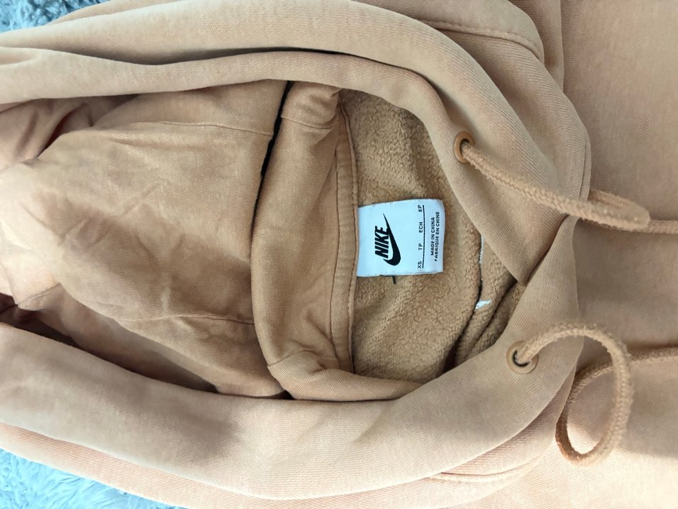 Bej Kapüşonlu Oversize Sweatshirt - Görsel 2