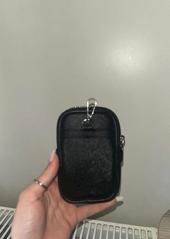 Siyah Minimalist kadın cüzdan - Görsel 2