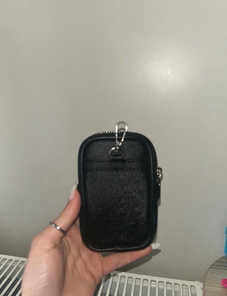 Siyah Minimalist kadın cüzdan - Görsel 2