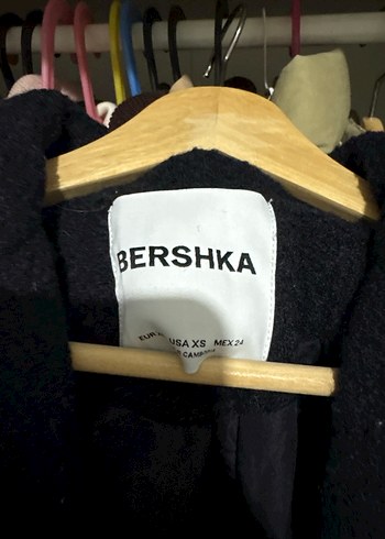 Siyah Çift Düğmeli Uzun Kaban - Görsel 3