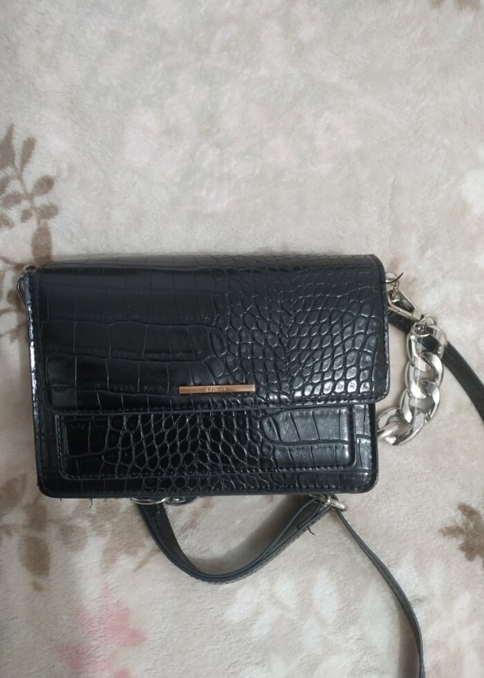 Siyah çapraz çanta  - Görsel 3