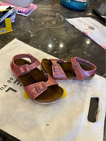 Birkenstock Pembe sandalet birkenstok