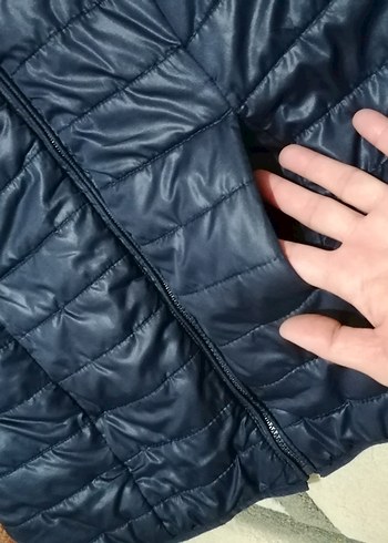 Mavi Kadın İnce Dik Yaka Mont - Görsel 5