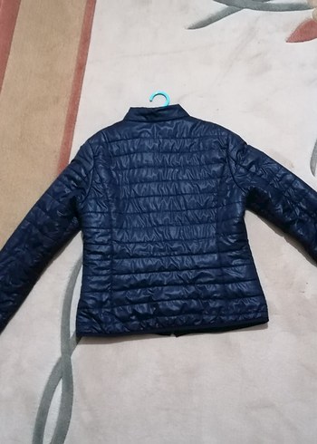 Mavi Kadın İnce Dik Yaka Mont - Görsel 3