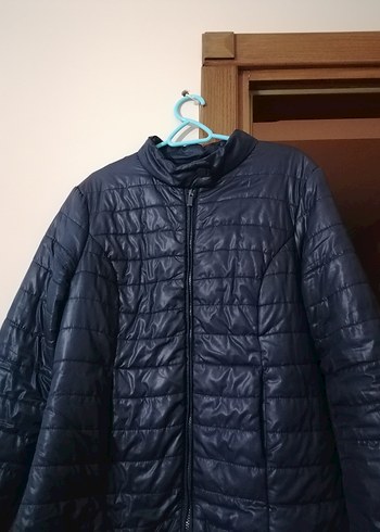 Mavi Kadın İnce Dik Yaka Mont - Görsel 2