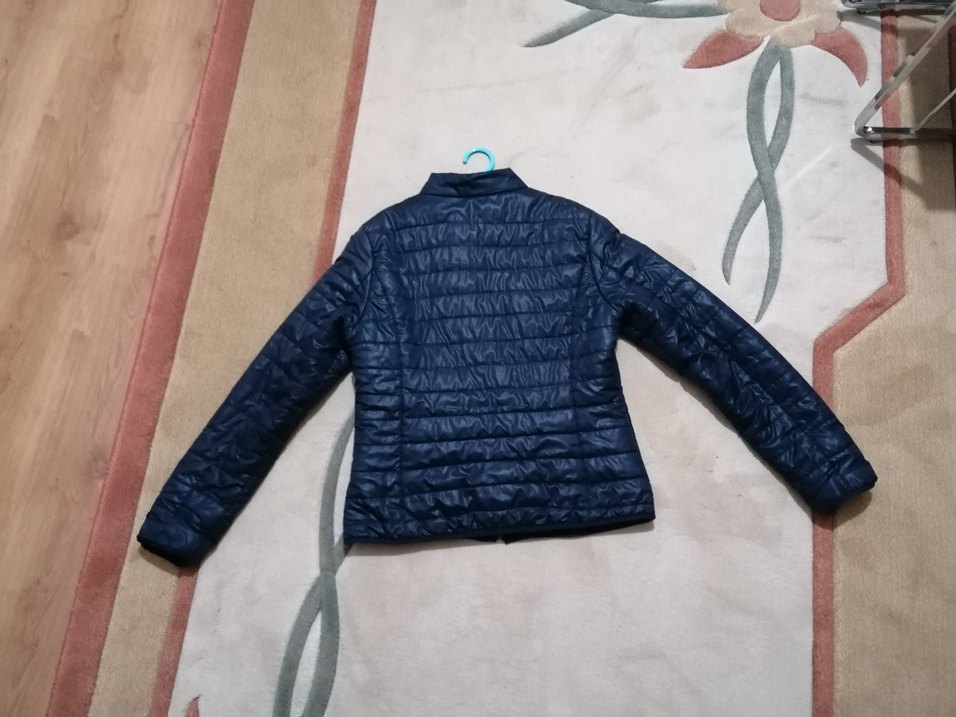 Mavi Kadın İnce Dik Yaka Mont - Görsel 3