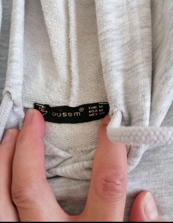 Gri Kapüşonlu NYC Locals Sweatshirt - Görsel 3