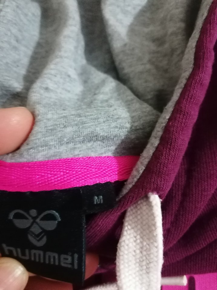 Mor Kapüşonlu Hummel Sweatshirt - Görsel 4