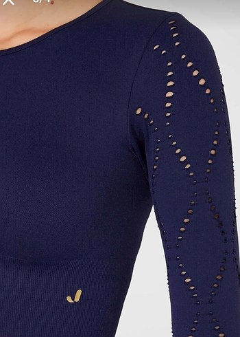 Jerf naples uzun kol crop top econly - Görsel 3