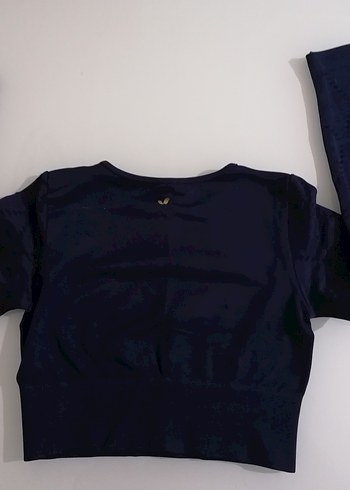 Jerf naples uzun kol crop top econly - Görsel 6