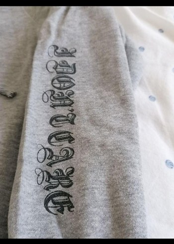 Gri Kapüşonlu New York City Sweatshirt - Görsel 3