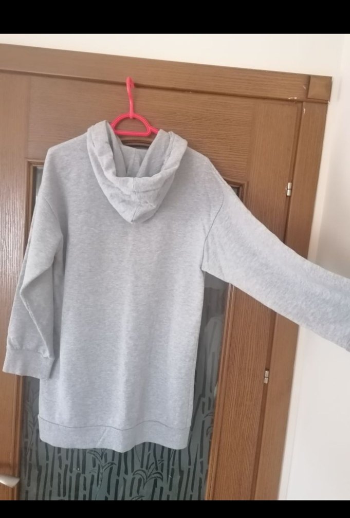 Gri Kadın Uzun Kollu Sweatshirt - Görsel 2