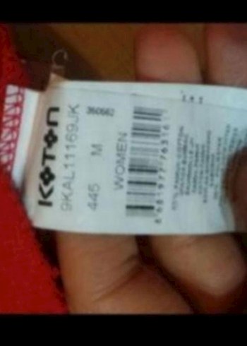 Kırmızı Baskılı Kadın Sweatshirt - Görsel 4