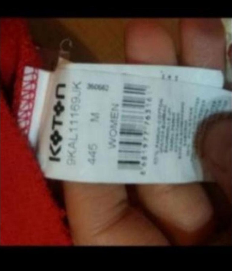 Kırmızı Baskılı Kadın Sweatshirt - Görsel 4