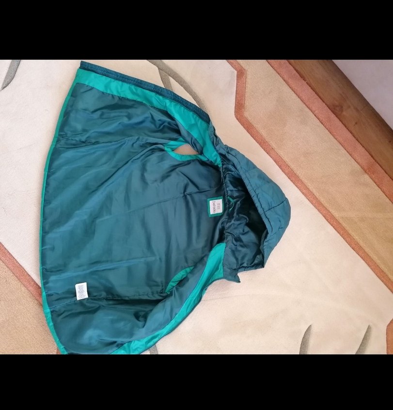 Erkek Çocuk Turkuaz Kapüşonlu Yelek - Görsel 4