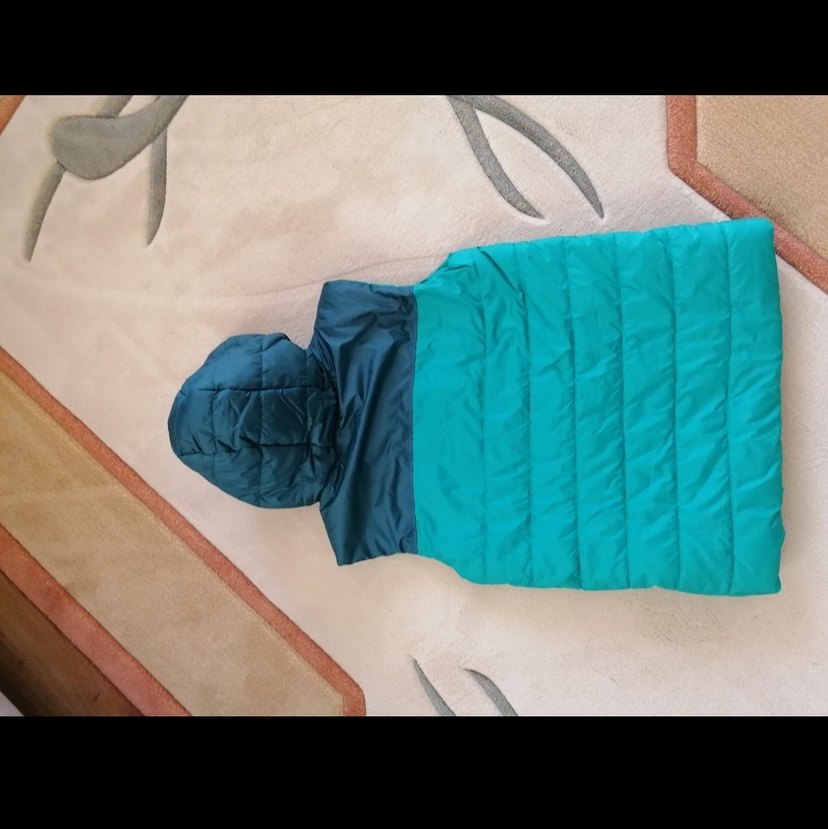 Erkek Çocuk Turkuaz Kapüşonlu Yelek - Görsel 2