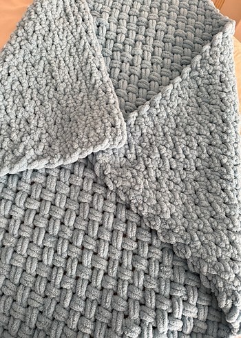 Gri Örgü Çocuk Battaniyesi - Görsel 2