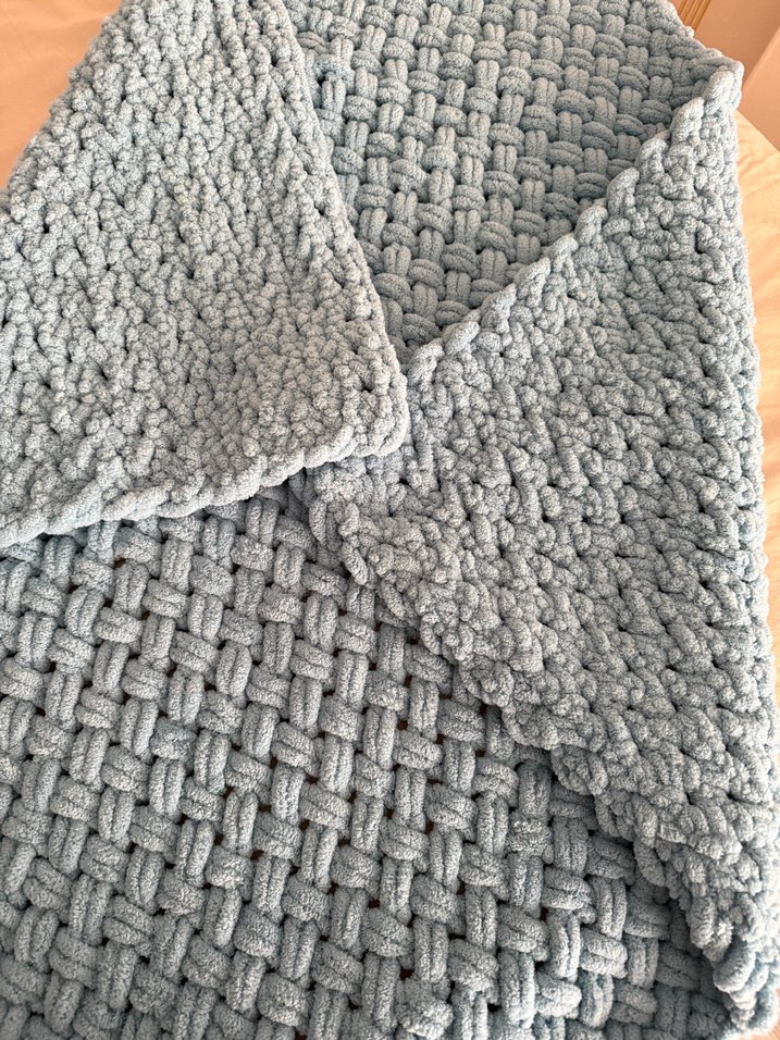 Gri Örgü Çocuk Battaniyesi - Görsel 2