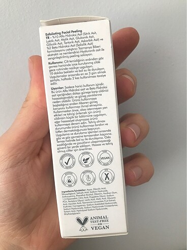 The purest peeling solutions