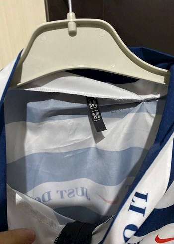 Nike Mavi Baskılı paraşüt ceket - Görsel 2