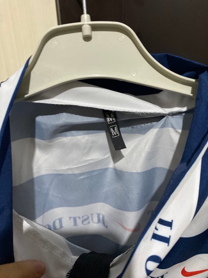 Nike Mavi Baskılı paraşüt ceket - Görsel 2