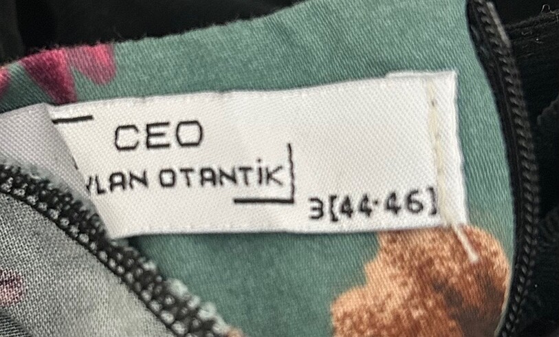 Diğer Çiçek Desenli Pamuk Elbise Otantik