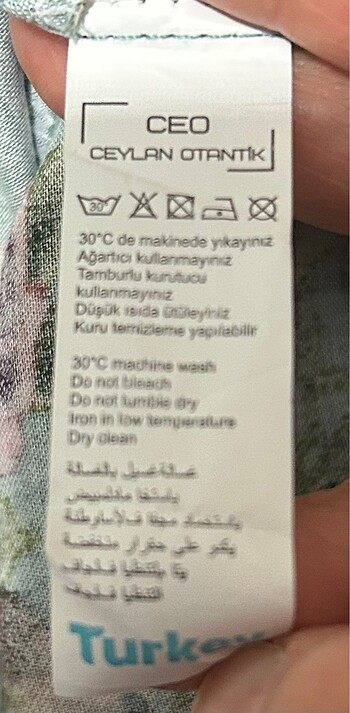 44 Beden Çiçek Desenli Pamuk Elbise Otantik