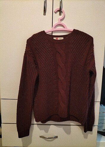 xs Beden bordo Renk Koton kazak