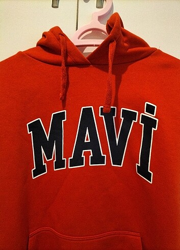 xs Beden turuncu Renk Mavi marka sweatshirt