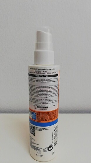  Beden La Roche Posay Dermo Pediatric Spray SPF50 200ml
