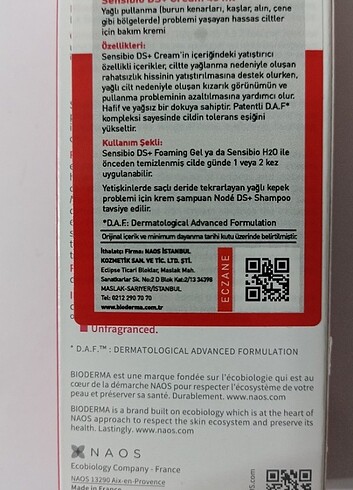Bioderma Bioderma Sensibio DS Cream 40ml