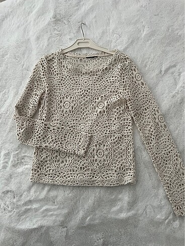 Zara Dantel crop