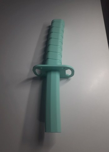 Pastel Yeşil Oyuncak Kılıç 3D yazıcıda yapıldı - Görsel 3