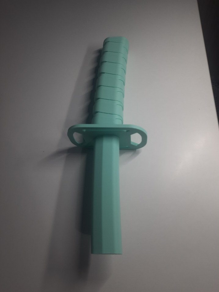 Pastel Yeşil Oyuncak Kılıç 3D yazıcıda yapıldı - Görsel 3