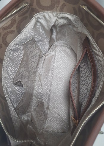 Zincir Detaylı Kahverengi Deri Kadın Çanta - Görsel 4