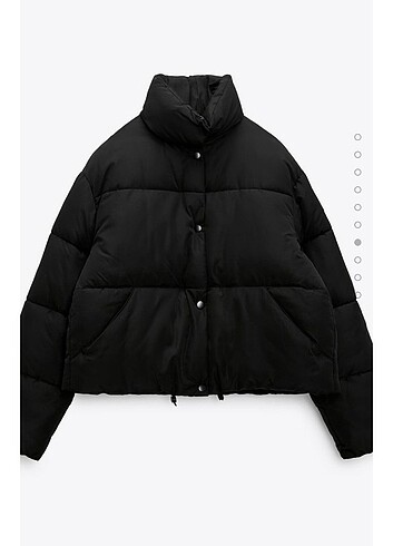 Zara siyah şişme mont etiketli