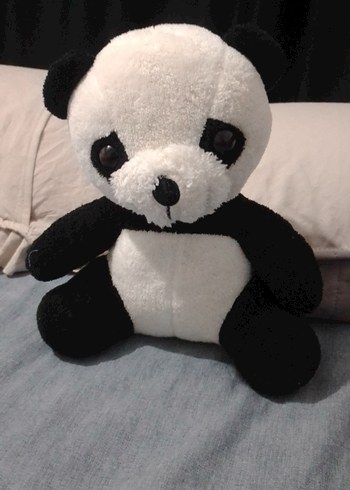 Beyaz ve siyah panda peluş oyuncak