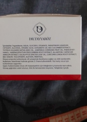 Diğer Doktor TAYYAR ÖZ kremi