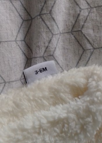 Beyaz pelus Bebek Kar Tulumu - Görsel 6